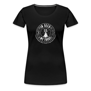 "In Seed We Trust" T-Shirt (Slim Fit) - black