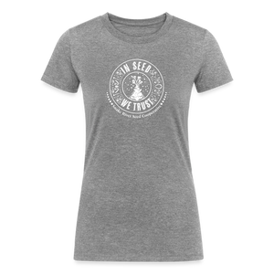 "In Seed We Trust" Tri-Blend T-Shirt (Slim Fit) - heather gray