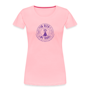 "In Seed We Trust" Organic T-Shirt (Slim Fit) - pink
