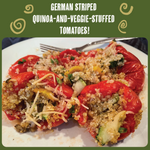 German Striped Quinoa-and-Veggie-Stuffed Tomatoes!