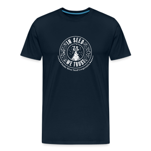 "In Seed We Trust" T-Shirt - deep navy